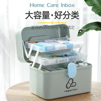 multifunctonal storage box first aid kit organizer with handle portable kits pp plastic drug for household emergency kit box