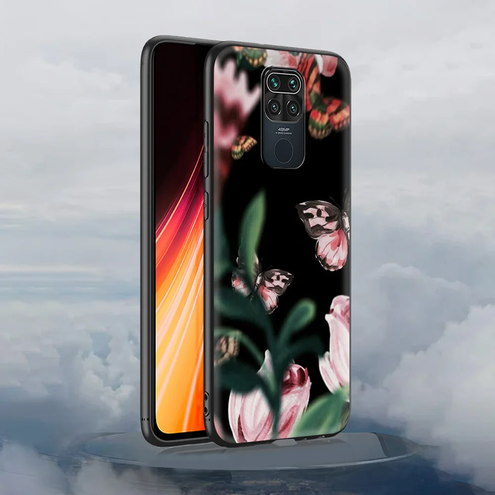 

Flowers Shockproof Soft Cover for Redmi Note 7 8 8T 9 9S 10 Pro Luxury Case 7 7A 8 8A 9A 9C TPU Phone Case Shell