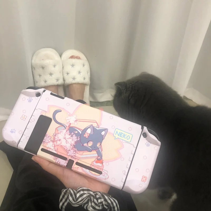 Защитный чехол для игровой консоли Nintendo Switch розовый | Электроника