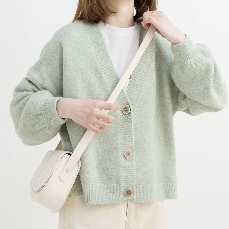 

Women Sweater Cardigans 2021 Winter Top Cashmere Casual Jacket Chic Korean Fashion Winter Sweater Cardigan sueters de mujer