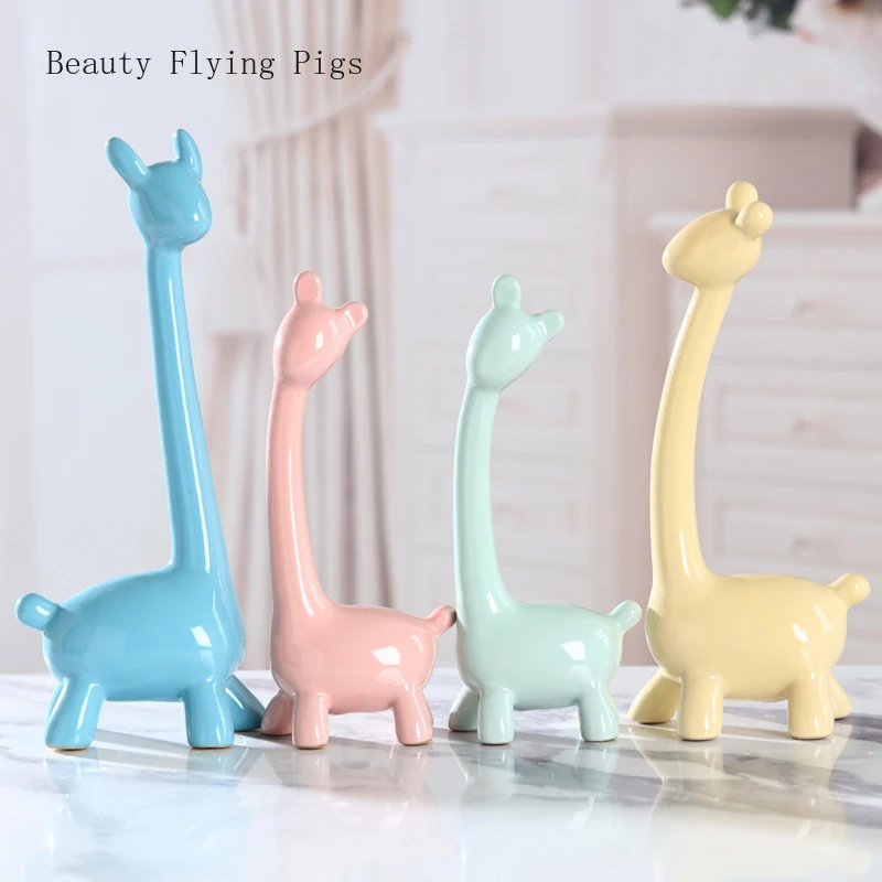 

Modern creative ceramic small ornaments home accessories indoor living room TV cabinet wine cabinet decorations ornaments crafts