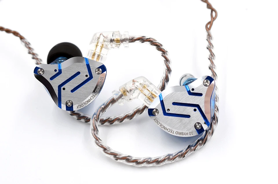 KZ ZS10 Pro металлическая гарнитура 4BA+ 1DD Hybrid 10 драйверов HIFI бас наушники в ухо монитор наушники Спорт шумоподавление наушники