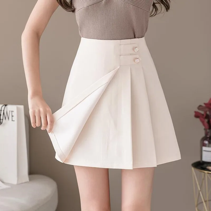 Черно-белые женские юбки #0240 ассиметричные трапециевидные сексуальные мини-юбки