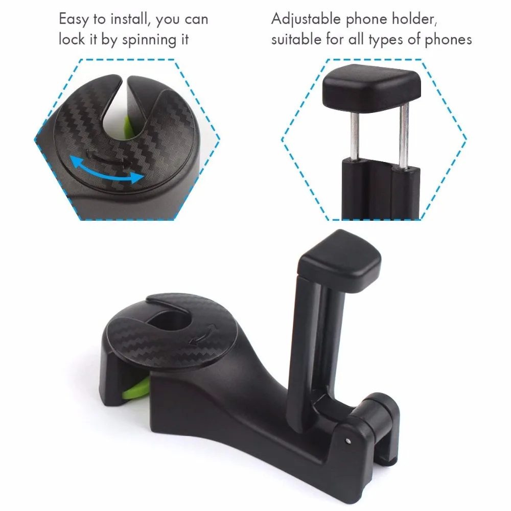 Автомобильные крючки автомобильные Крючки спинки сиденья с держателем для