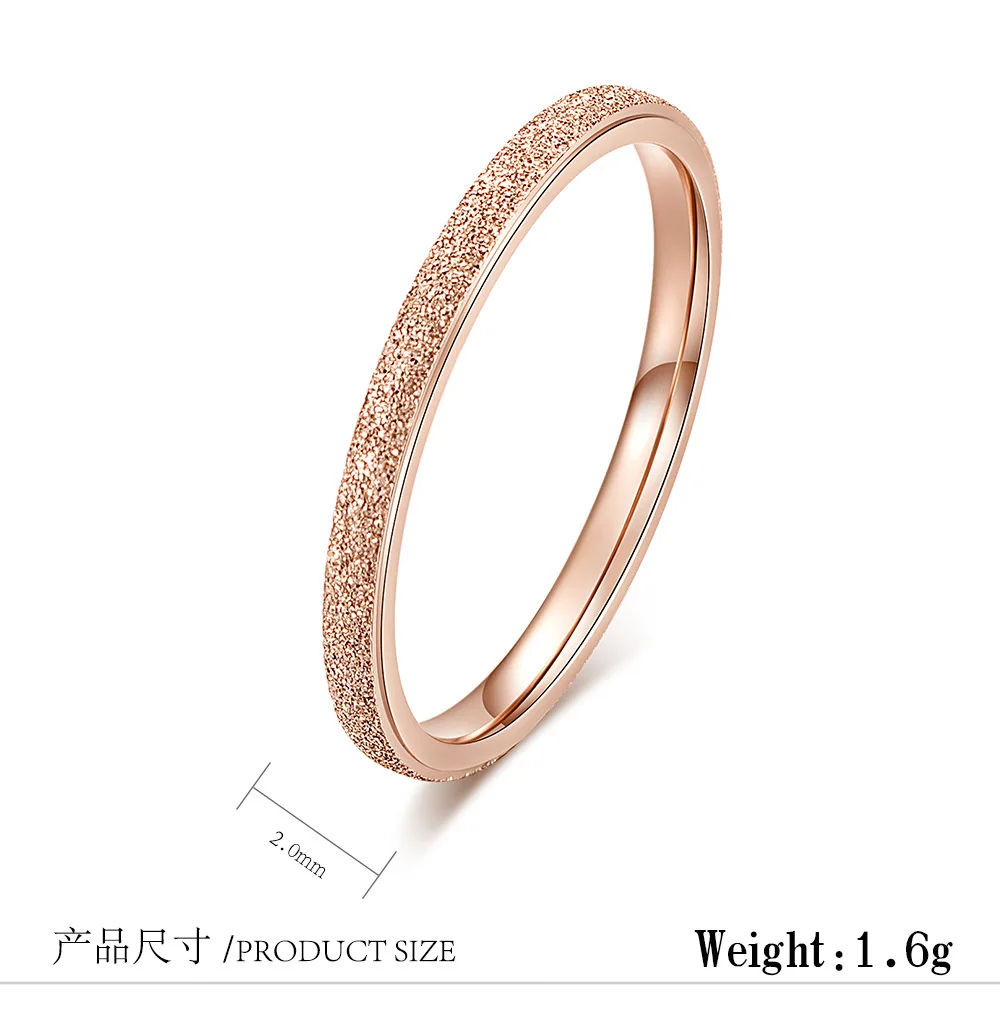 Женское кольцо из нержавеющей стали шириной 2 мм размеры 5 9|Кольца| |