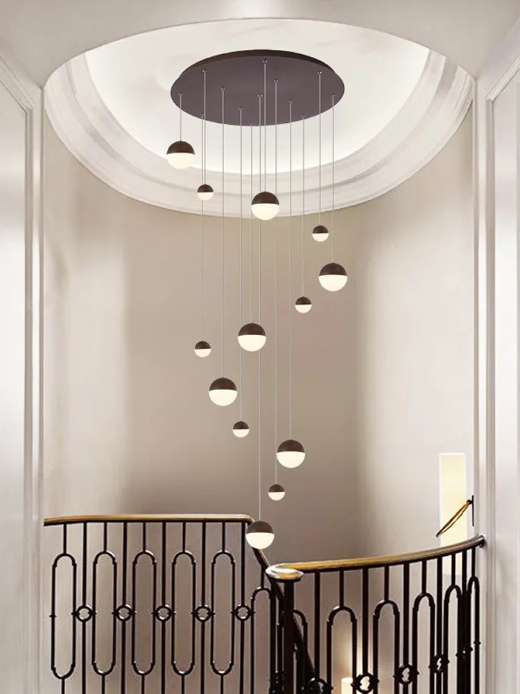 値段 現代のledシャンデリア天井つりランプデュプレックスアパート階段シャンデリアダイニングルームライトホテルの装飾ペンダントランプ