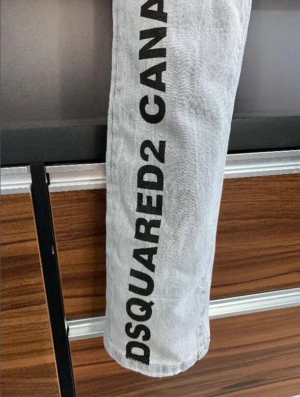 jeans for men Authentic Classic DSQUARED2 Men's Slim Fit Stretch Jeans Fashion Pants Punk Style 9701