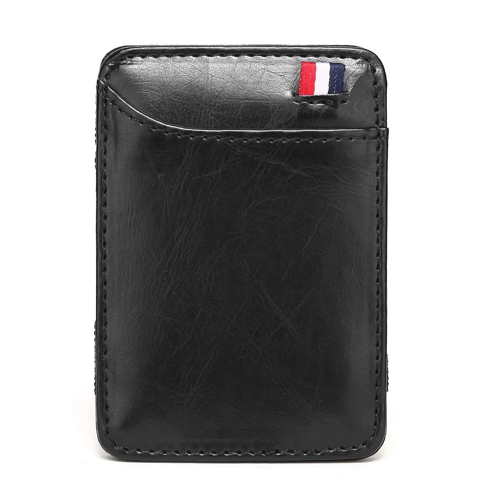 Ultra Thin Men's  PU Leather Mini Small Magic Wallet Money Cash Card Holder Purse  Money Case for Men Women Business Slim 2023 images - 6