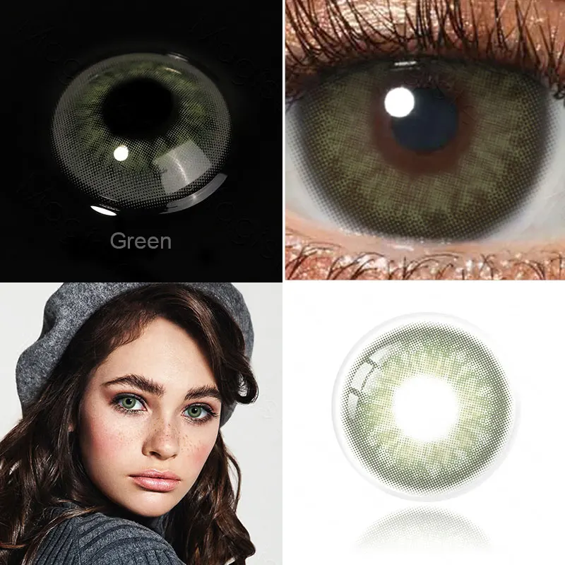 Линзы серого цвета 1 пара Цвет ed контактные линзы для глаз мульти коричневый