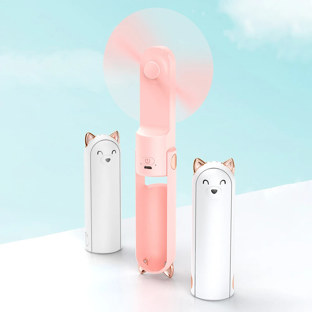 

Mini Fan Adjustable Air Cooler Personal Summer Hand Fan Foldable USB Office Rechargeable Wind Speed Cooler for Home Outdoor