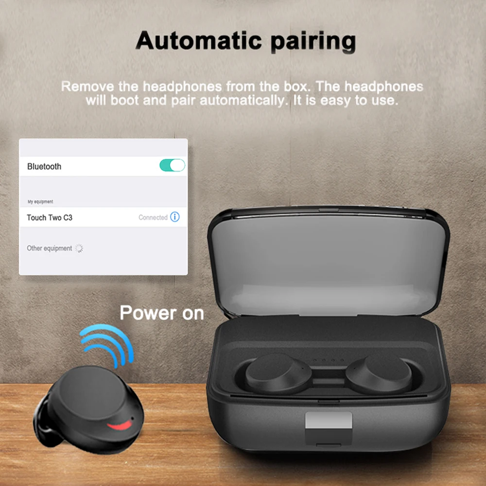 DOCIDACI C3 TWS беспроводные наушники Bluetooth с сенсорной клавишей 5 0 IPX8