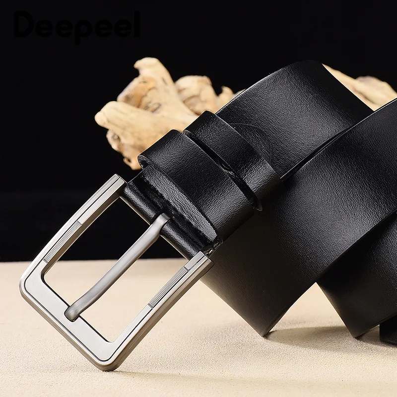 Deepeel 1 шт. 3.8X105 125 см для мужчин из натуральной кожи ремни Простая Стойка обуви два