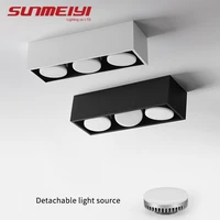 surface mounted downlight 15w21w27w square ceiling spotlights for living room bold lamp grille lamp