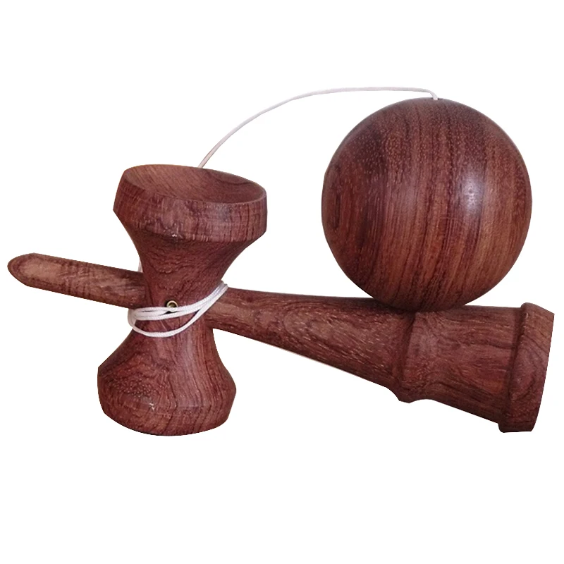 Cherry Wood Kendama 18 см полная трещина PU краска деревянный шар Kendama умелое жонглирование мяч игра игрушка Спорт на открытом воздухе - Цвет: Cherry Wood