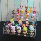 Новый акриловый Органайзер HUNYOO 7-6-5-4-3-2 ярусов, держатель для демонстрации помады, лака для ногтей, реквизит для моделей, коробка для помады