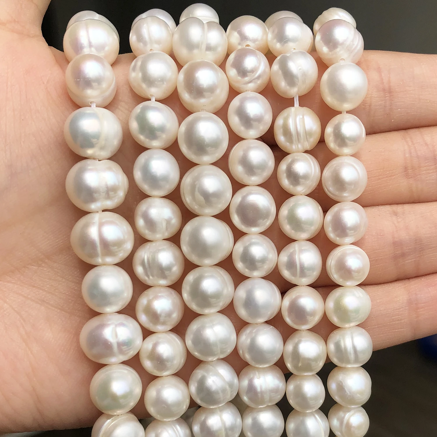 

Natural Freshwater Pearls 4 6 8 9mm Round Loose Spacer Beads for Jewelry Making DIY Charm Bracelet Necklace Accessories 15inch