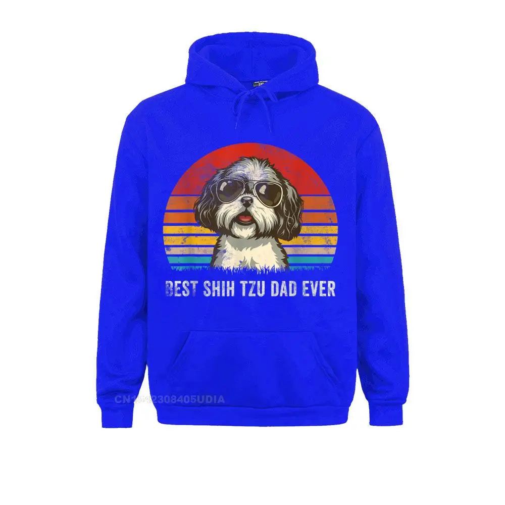 Дешевые мужские толстовки с длинным рукавом капюшоном для мужчин Лучший Shih Tzu Dad