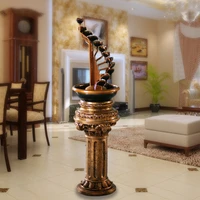 tt european style fountain water waterscape decoration fengshui wheel living room home humidifier decoration fish pond crafts