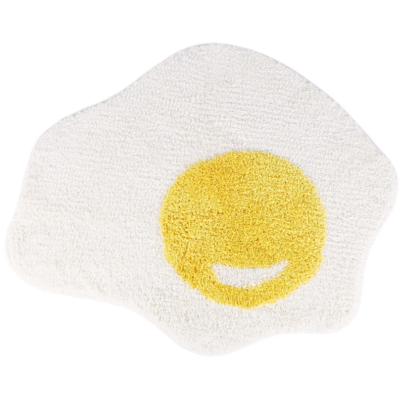 

Коврик в виде яйца для ванной комнаты, забавные дизайнерские коврики, кухонный коврик, напольные коврики для спальни, скандинавский приветс...