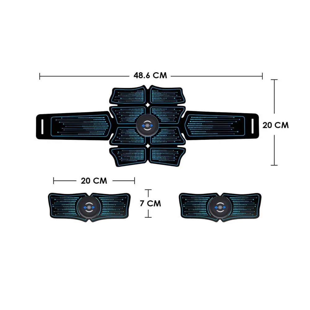 

Durable Smart Ab Training Toner Practical Multi-functional Massage Stickers EMS Abdominal Muscle Stimulator Trainer