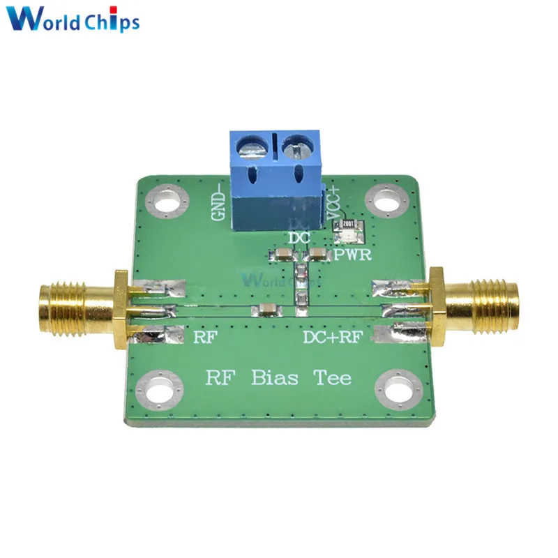 Bias Tee Broadband 10-6000MHz 6GHz RF Microwave DC Bias DC Blocker for HAM Radio RTL SDR LNA Low Noise Ham Radio Amplifier