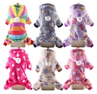 Флисовый комбинезон для собак, зимняя одежда для собак, Рождественская одежда, мягкая одежда для кошек, косплея, Чихуахуа Одежда для йоркширского терьера