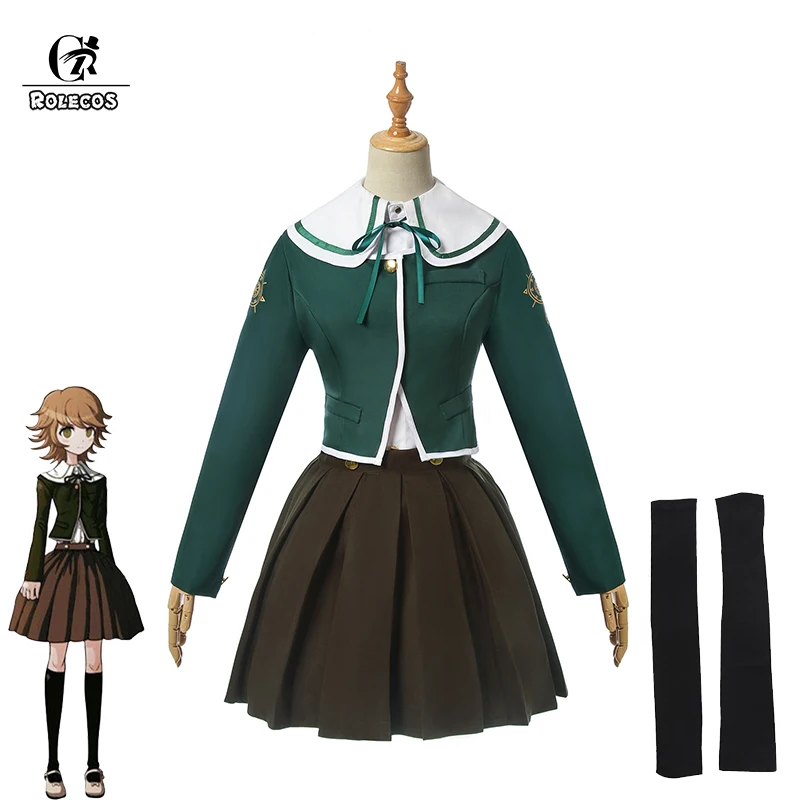 ROLECOS игра Danganronpa Косплей Fujisaki Chihiro Костюм JK школьная форма для девочек костюм