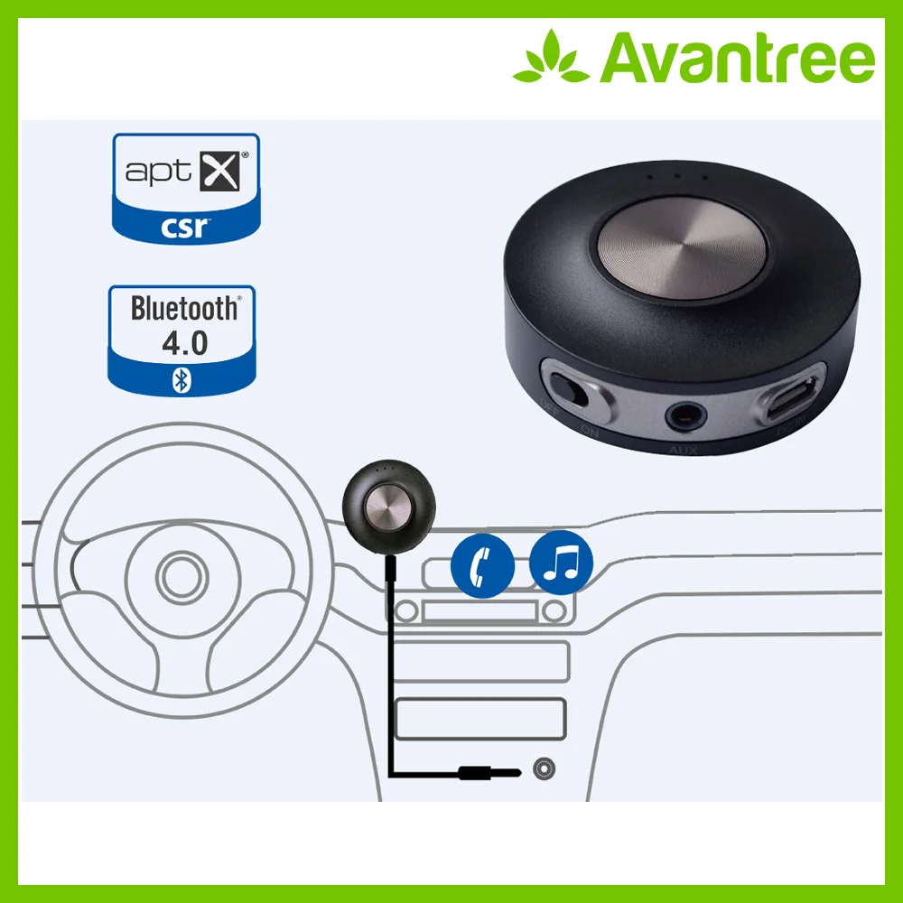Автомобильный приемник Avantree Bluetooth 4 0 AUX aptX для качественного прослушивания музыки