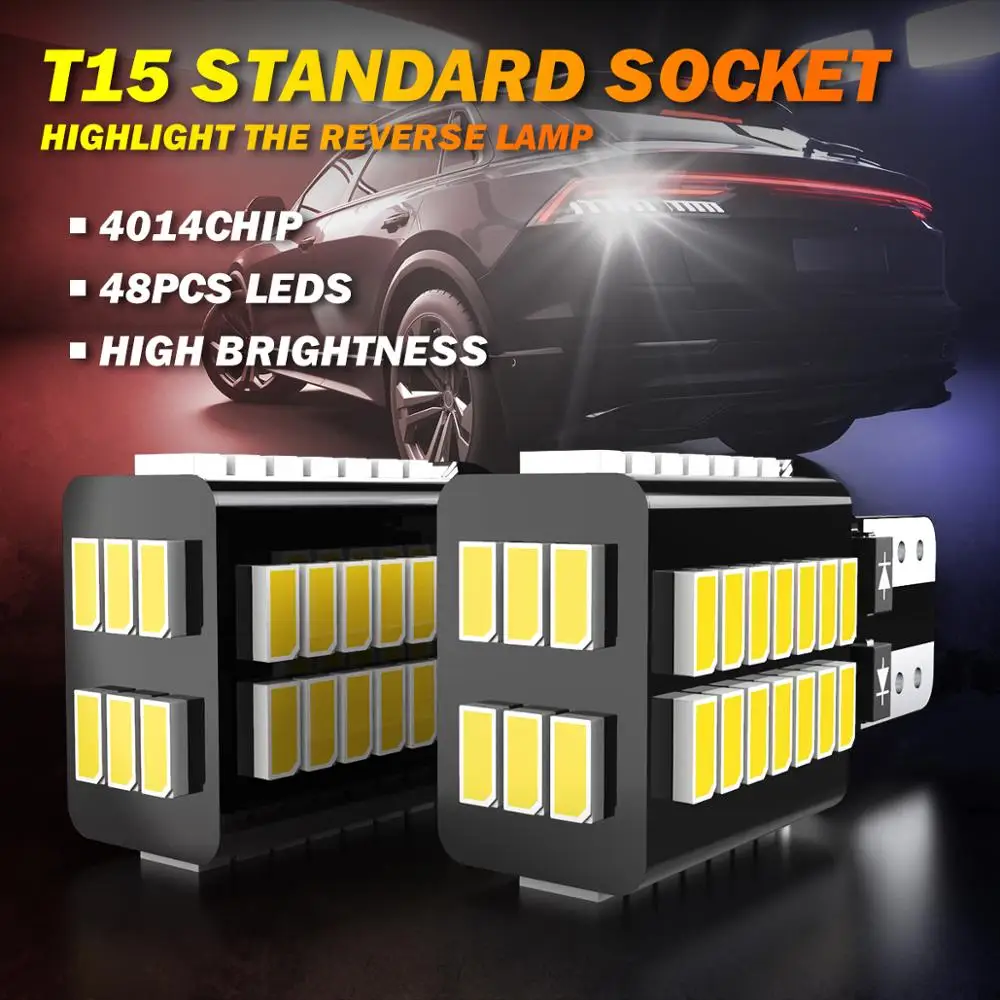 2x Canbus T15 W16W светодиодный светильник заднего хода для Toyota Rav4 2006 - 2016 2017 2018 2019 Chr Corolla