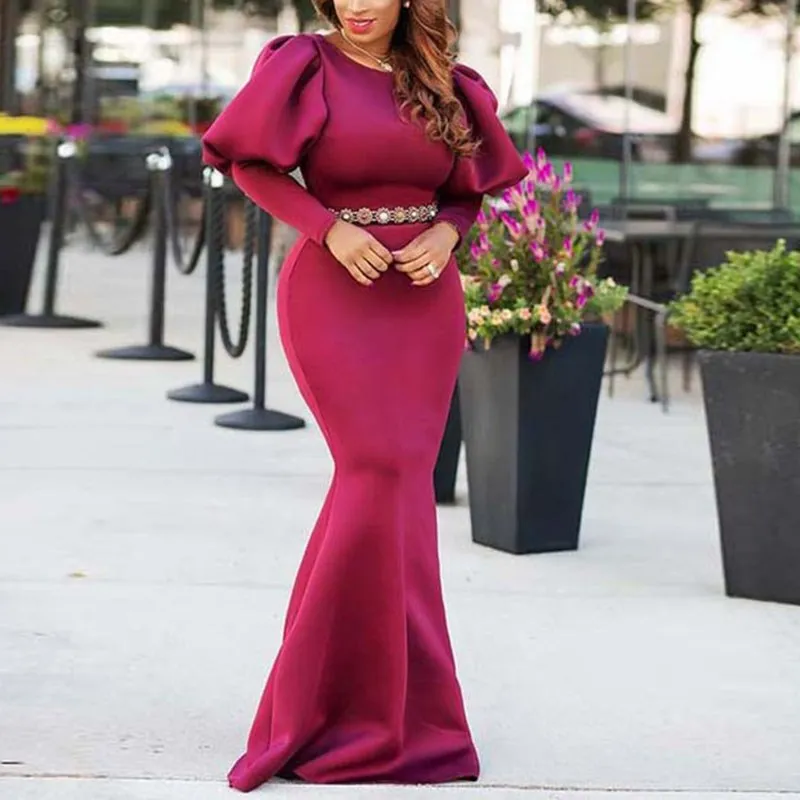 Осеннее Длинное Макси-платье в пол женские сексуальные вечерние платья с длинным