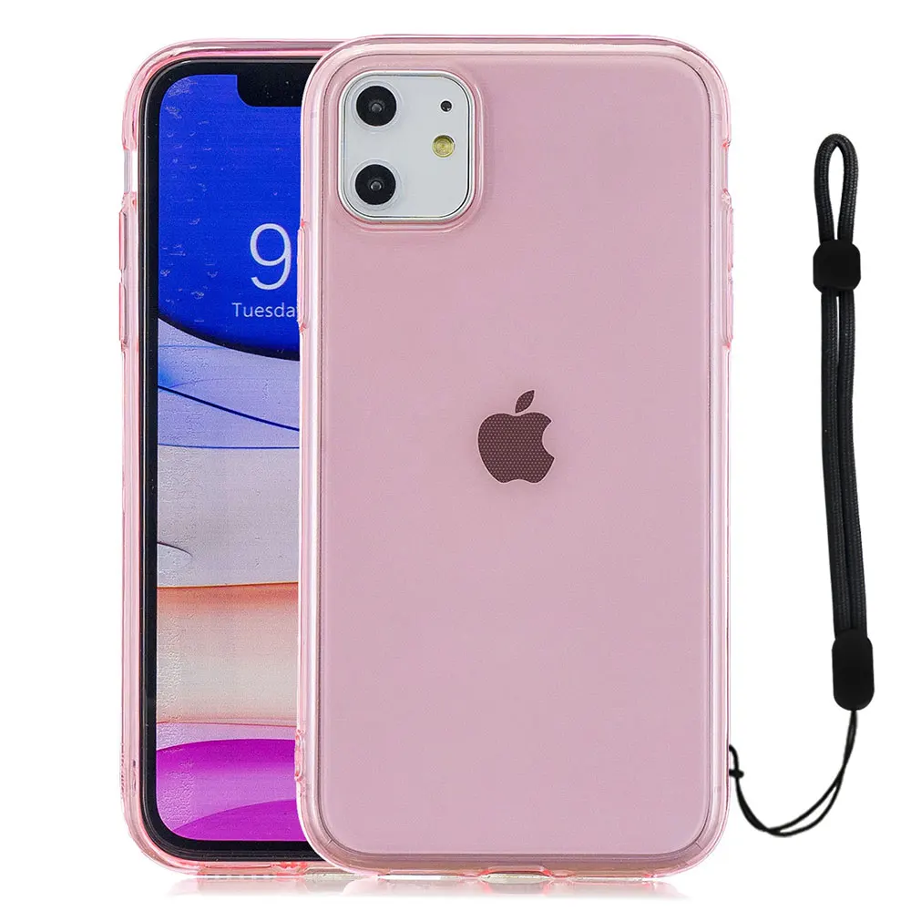 Прозрачный чехол для iPhone 11 Pro Max X XR XS 8 Plus 7 6 S прозрачный силиконовый телефона