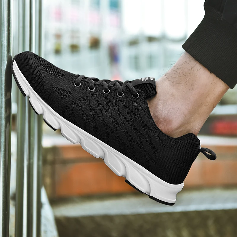 

Damyuan Four Seasons Mesh Breathable Running Shoes Men's EVA Rubber Sole Male Sneakers Fashion Casual Travel Sports Man Shoes