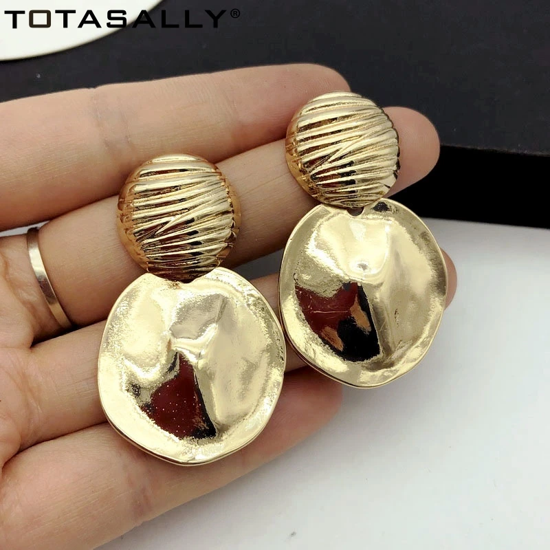 TOTASALLY Roung круглые серьги для женщин модные стильные геометрические необычные