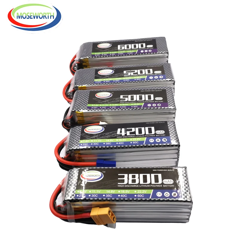 

3S 11.1V RC LiPo Battery 1300 1500 1800 3500 4200 4500 5000 5200 6000mAh 60C RC Helicopter Aircraft Quadcopter Airplane Drone