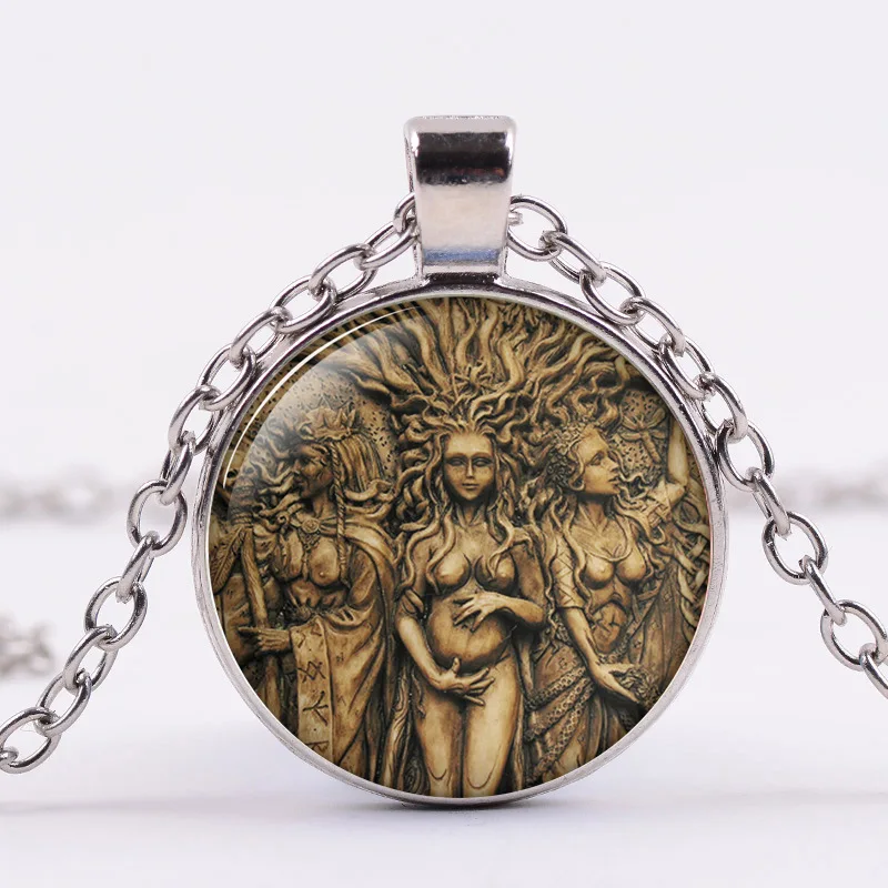 Винтажное классическое ожерелье в виде Луны богини мифических персонажей ведьмы