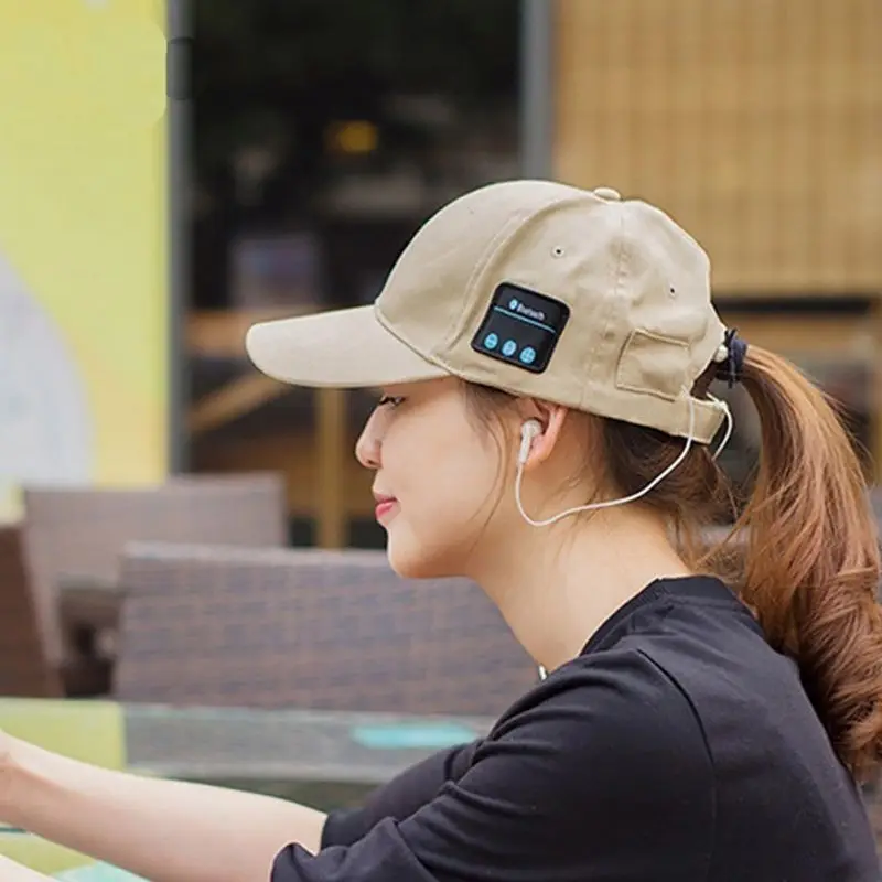 Беспроводные наушники Bluetooth наушники для Bluetooth музыкальная Кепка для мужчин/женщин Открытый Отдых громкой связи бейсбольная шляпа