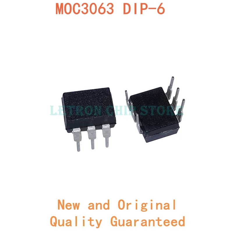 

10 шт. MOC3063 DIP6 MOC3063M DIP-6 оптопара в корпусе DIP новый и оригинальный IC Чипсет