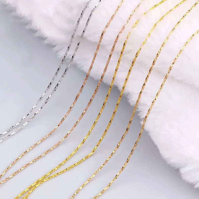 XP Jewelry- (45 см x 1 мм) маленькие змеиные цепи (по специальной цене) для подходящих кулонов 18 K/24 k/розовый/белое золото