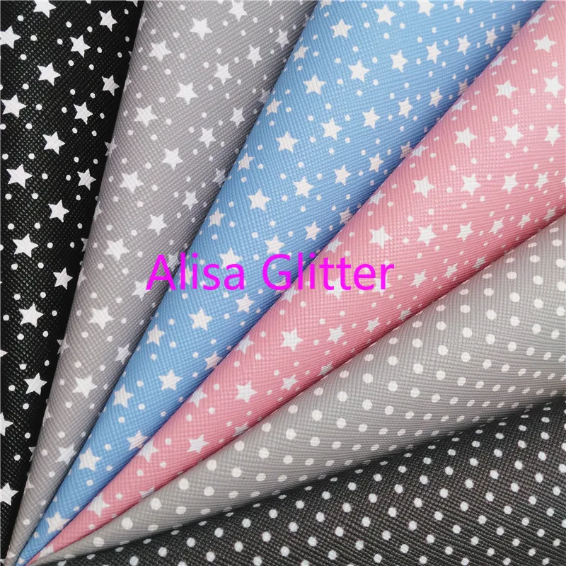 1 шт. ткань из искусственной кожи с принтом в горошек 21 х29 см | Дом и сад