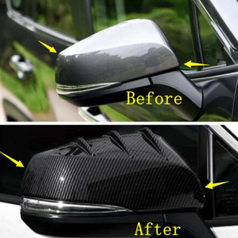 Car Door Rearview Mirror Cover Cap Decorative Shell for TOYOTA RAV4 RAV 4 2019 2020 | Автомобили и мотоциклы