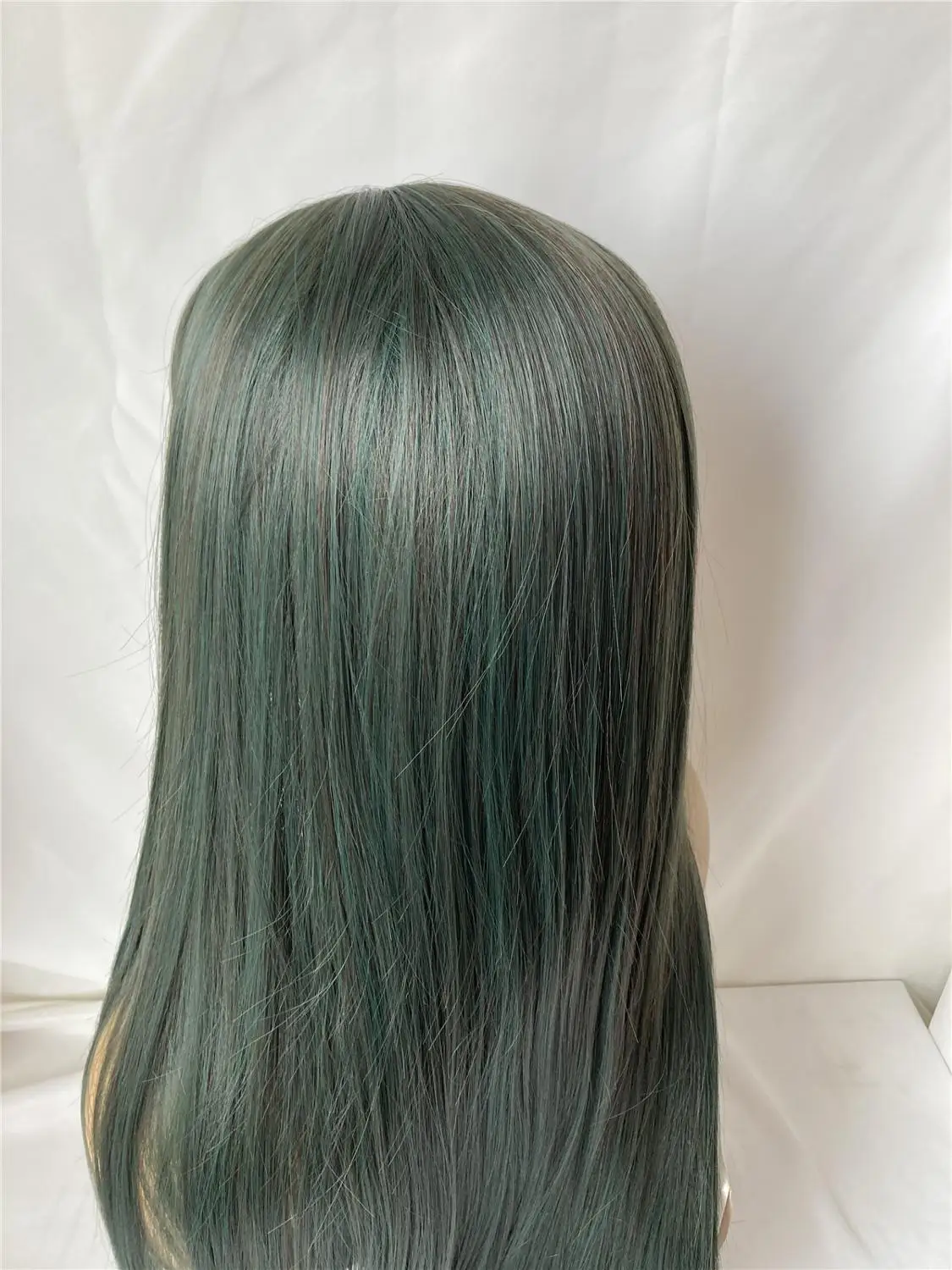 

Long Light Ombre Highlights SYnthetic Lace Wigs With Bangs Baby Hair Synthetic Wigs FOr Women