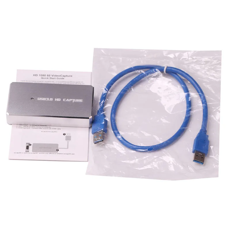 Ezcap287P Hdmi-usb 3,0 карта видеозахвата 1080P 60 прямая трансляция для PS3 PS4 XBox телефон игры встречи потоковая запись Skype Youtube - Цвет: Ezcap287P