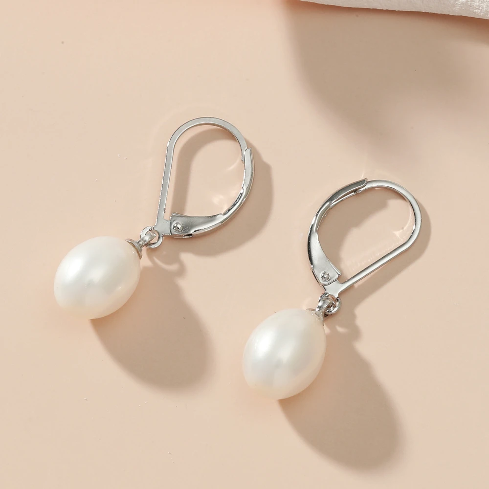 

Women Stud Earrings Fashion Pearl Stud Earrings Gold Color Silver Color Natural Pearl Earrings Birthday Gift Banquet Dance Party