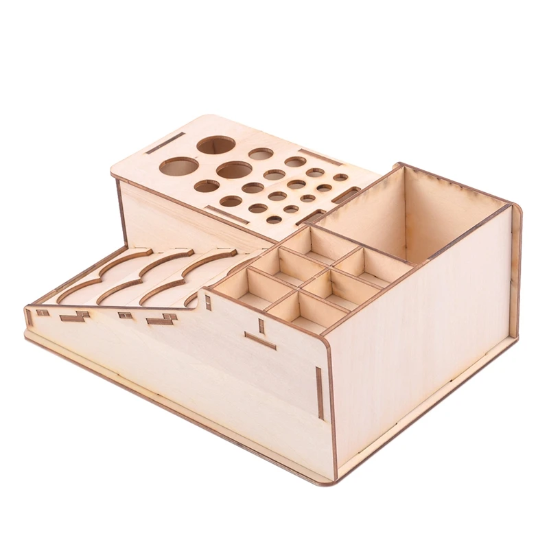 Деревянные разрисованные бутылки стойки Модель Органайзер эпоксидная коробка