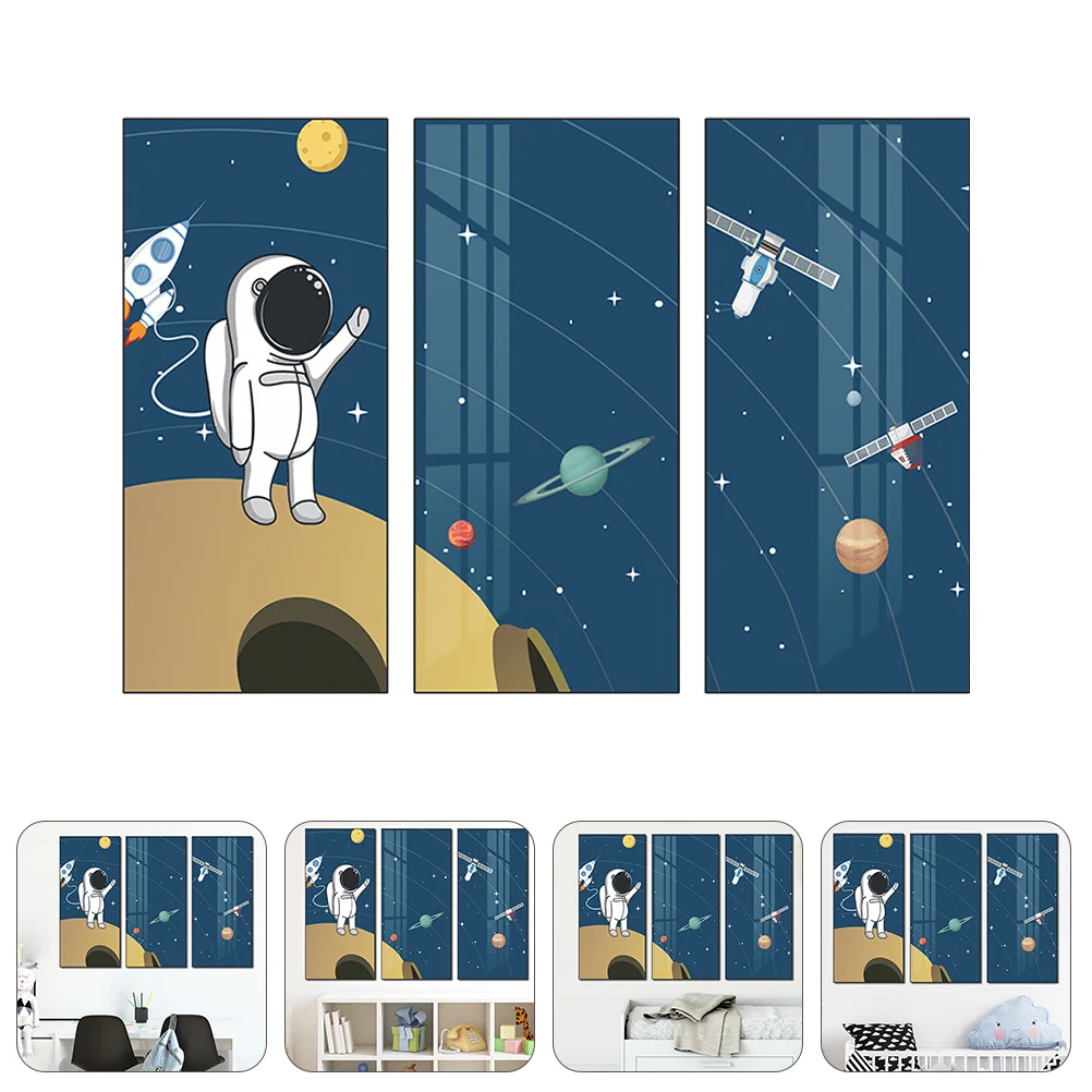 

1 компл. Мультфильм Вселенная астронавт Наклейка на стену Наклейка для детской комнаты настенное украшение