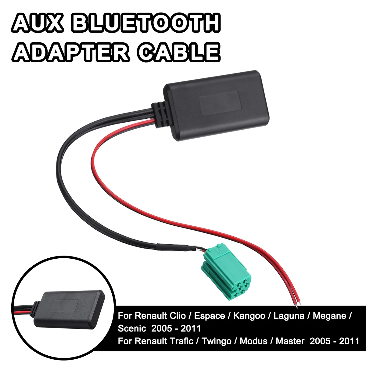 Автомобильный bluetooth модуль Vieruodis 12 В + адаптер AUX беспроводное радио стереокабель