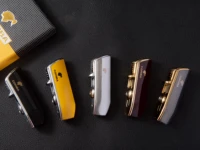 cohiba metal windproof mini pocket cigar lighter 3 jet blue flame torch cigarette lighters with cohiba cigar lighterpunch cigar