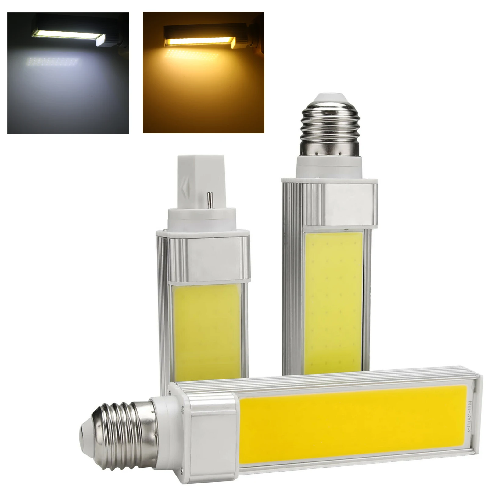 Светодиодный лампы 9 Вт 12 15 E27 G24 220 V/110 V светодиодный кукурузы свет COB прожектор 180