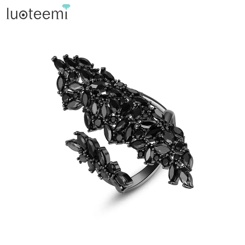 LUOTEEMI Регулируемый Открытое кольцо для женщин вечерние знакомства Роскошные