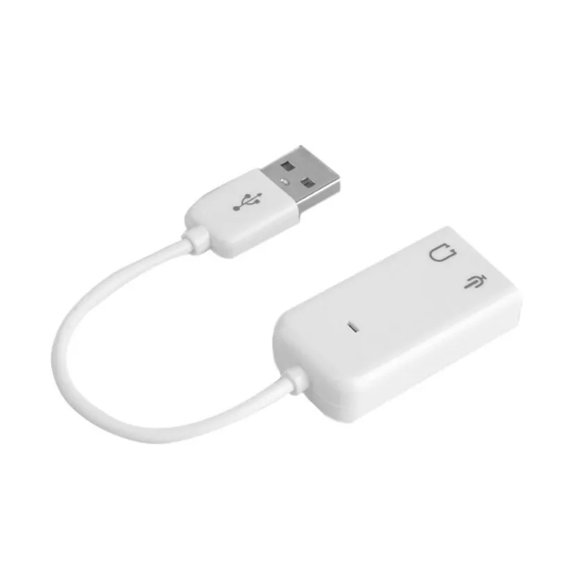 USB 2 0 Виртуальная 7 1 канал 3D внешняя звуковая карта аудио адаптер для Windows XP Win 8 Linux